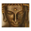 Banjado Herdabdeckplatte Glas 1 Teilig 60x52CM Schneidebrett Herdabdeckung Mit Motiv Buddha Gold