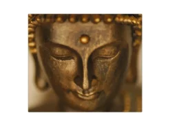 Banjado Herdabdeckplatte Glas 1 Teilig 60x52CM Schneidebrett Herdabdeckung Mit Motiv Buddha Gold