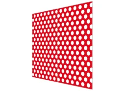 Banjado Herdabdeckplatte Glas 2 Teilig Je 30x52CM Schneidebrett Herdabdeckung Mit Motiv Punkte Rot