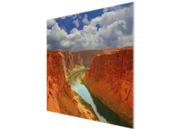 Banjado Herdabdeckplatte Glas 1 Teilig 60x52CM Schneidebrett Herdabdeckung Mit Motiv Grand Canyon