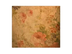 Banjado Herdabdeckplatte Glas 1 Teilig 60x52CM Schneidebrett Herdabdeckung Mit Motiv Blumen Antik