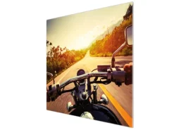 Banjado Herdabdeckplatte Glas 1 Teilig 60x52CM Schneidebrett Herdabdeckung Mit Motiv Easy Rider