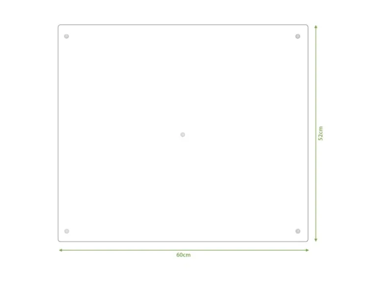 Banjado Herdabdeckplatte Glas 1 Teilig 60x52CM Schneidebrett Herdabdeckung Mit Motiv Kleine Katze