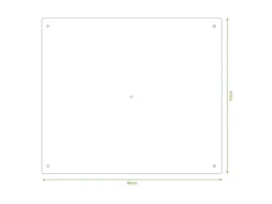 Banjado Herdabdeckplatte Glas 1 Teilig 60x52CM Schneidebrett Herdabdeckung Mit Motiv Zutaten