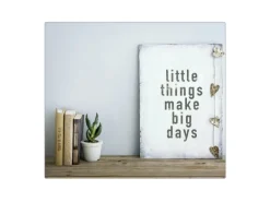 Banjado Herdabdeckplatte Glas 1 Teilig 60x52CM Schneidebrett Herdabdeckung Mit Motiv Little Things