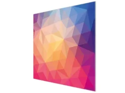 Banjado Herdabdeckplatte Glas 1 Teilig 60x52CM Schneidebrett Herdabdeckung Mit Motiv Bunte Kristalle