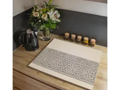 Banjado Herdabdeckplatte Glas 1 Teilig 60x52CM Schneidebrett Herdabdeckung Mit Motiv Keltischer Knoten