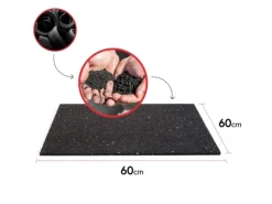 Bauheld Antivibrationsmatte Waschmaschine 60 x 60 x 0,6 cm