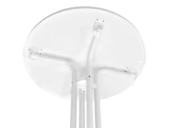 Beautissu Bellini Stehtisch Ø70x110cm Weiß