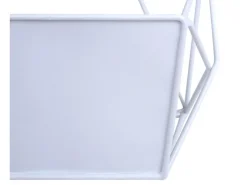 BERLINLODGE Wandregal HxBxT 44x23x11cm Metall Weiß Hängeregal Dekoregal Küchenregal Regal