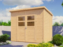 Bertilo Holz-Gartenhaus Felix 239 cm x 181 cm Natur FSC®