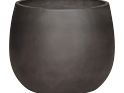 Übertopf Leichtzement Matt Dunkelgrau 20 cm x 20 cm x 16 cm