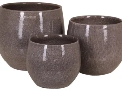 Übertopf Roleto Ø 28 cm x 26 cm Hellgrau