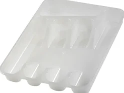 Besteckkasten Pablo 5 Fächer 26,5 cm Weiß