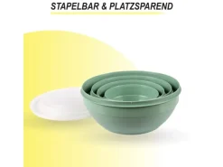 Bestgoodies Vorratsdosen 12er Set Rund Grün 3 x 4er