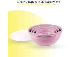 Bestgoodies Vorratsdosen 12er Set Rund Rosa 3 x 4er