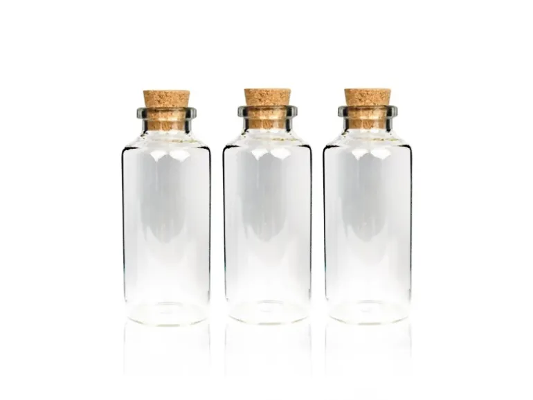 Bestlivings Fläschchen Glas mit Korken Set 30ml 9er Pack