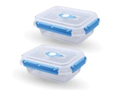 Bestlivings Frischhaltebox 0,9L Lunchbox Im Set Blau 2er Pack
