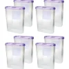 Bestlivings Frischhaltebox Schüttdose 2,8 Liter 8er Pack Lila