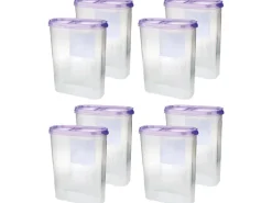 Bestlivings Frischhaltebox Schüttdose 2,8 Liter 8er Pack Lila