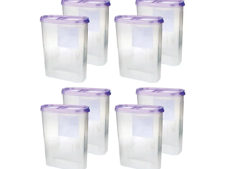 Bestlivings Frischhaltebox Schüttdose 2,8 Liter 8er Pack Lila