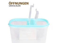 Bestlivings Frischhaltebox Schüttdose 1,4 Liter 1er Pack Türkis
