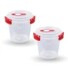 Bestlivings Frischhaltebox 0,64L Joghurt Im Set Rot 2er Pack