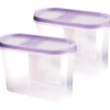 Bestlivings Frischhaltebox Schüttdose 1,4 Liter 2er Pack Lila