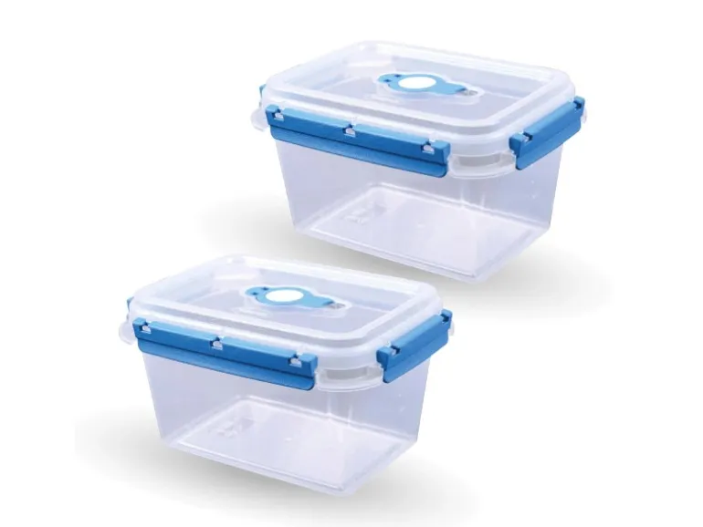 Bestlivings Frischhaltebox 1,5L Lunchbox Im Set Blau 2er Pack