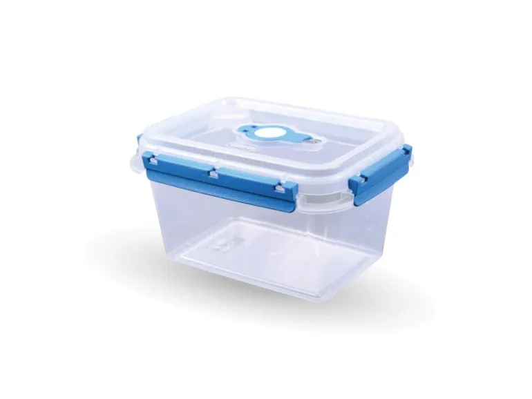 Bestlivings Frischhaltebox Mit Deckel Fresh System 1,5 Liter Lunchbox Blau