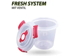 Bestlivings Frischhaltebox 0,64L Joghurt Im Set Rot 1er Pack