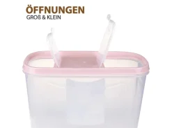 Bestlivings Frischhaltebox Schüttdose 4,5 Liter 1er Pack Altrose