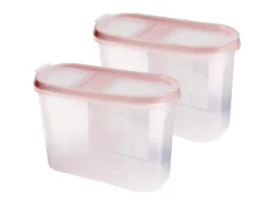 Bestlivings Frischhaltebox Schüttdose 1,4 Liter 2er Pack Altrose