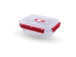 Bestlivings Frischhaltebox Mit Deckel Fresh System 0,9 Liter Lunchbox Rot