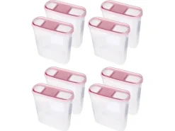 Bestlivings Frischhaltebox Schüttdose 4,5 Liter 8er Pack Altrose