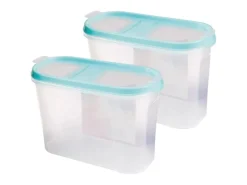 Bestlivings Frischhaltebox Schüttdose 1,4 Liter 2er Pack Türkis
