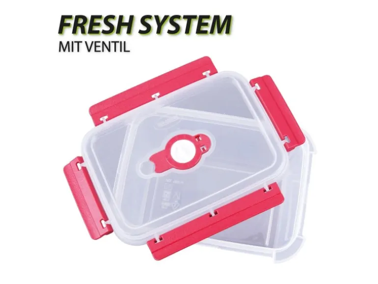 Bestlivings Frischhaltebox 0,9L Lunchbox Im Set Rot 4er Pack