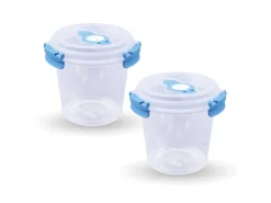 Bestlivings Frischhaltebox 0,64L Joghurt Im Set Blau 2er Pack