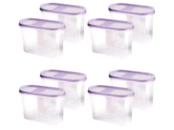 Bestlivings Frischhaltebox Schüttdose 1,4 Liter 8er Pack Lila