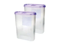 Bestlivings Frischhaltebox Schüttdose 2,8 Liter 2er Pack Lila