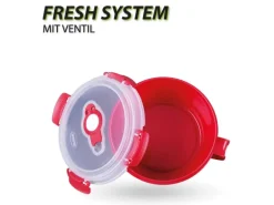 Bestlivings Frischhaltebox 0,85L Frühstücksschale Im Set Rot 1er Pack