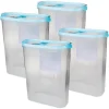 Bestlivings Frischhaltebox Schüttdose 2,8 Liter 4er Pack Türkis