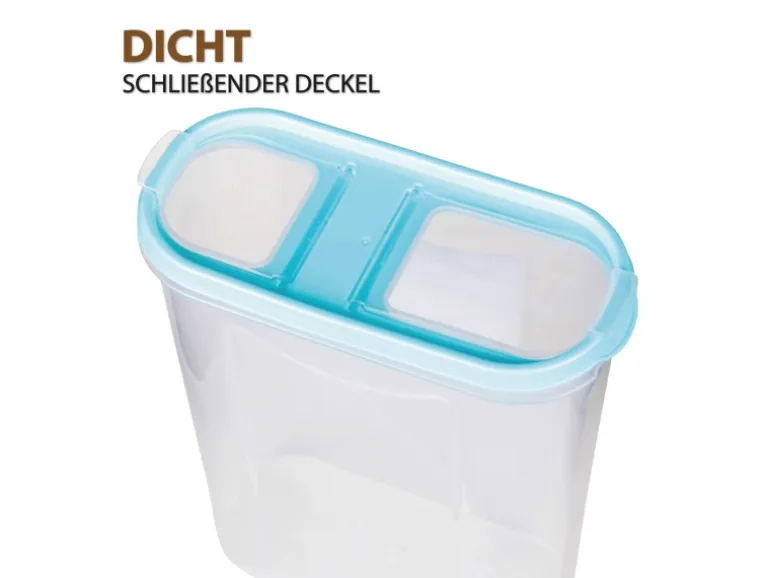 Bestlivings Frischhaltebox Schüttdose 2,8 Liter 4er Pack Türkis