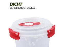 Bestlivings Frischhaltebox 0,64L Joghurt Im Set Rot 4er Pack