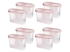 Bestlivings Frischhaltebox Schüttdose 1,4 Liter 8er Pack Altrose