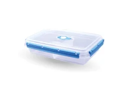 Bestlivings Frischhaltebox Mit Deckel Fresh System 2 Liter Brotdose Mit Trenner Blau