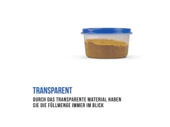 Bestlivings Vorratsdosen Kunststoff 50ml Mit Farbigen Deckel 6 x 35 cm 4er Pack