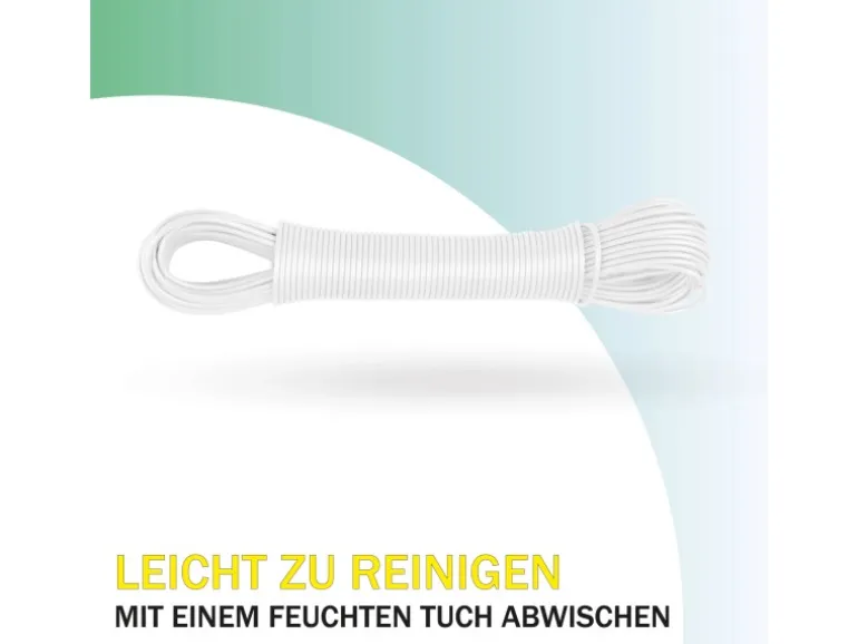 Bestlivings Wäscheleine 20 Meter x 2,2 mm 4er Pack Weiß