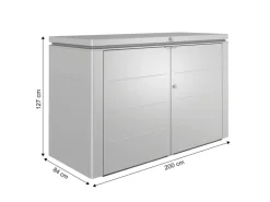 Biohort Gartenbox HighBoard 200 Silber-Metallic