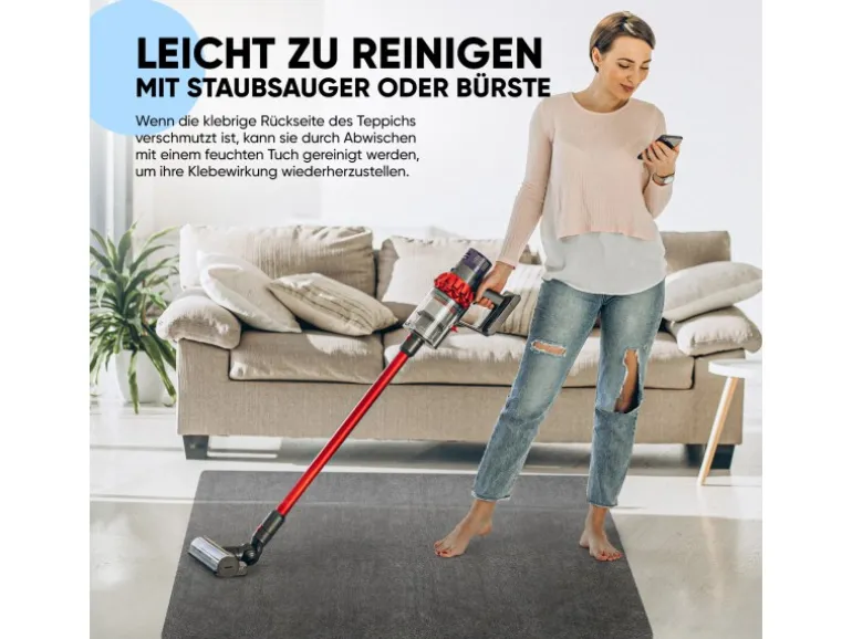 Björn&Schiller Bodenschutzmatte Plastik Grau 100 x 120 cm Kratzschutz Schreibtischunterlage